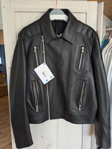 2867€ Balmain Lederjacke 100% Lammleder 52 - Bild 6 von 24