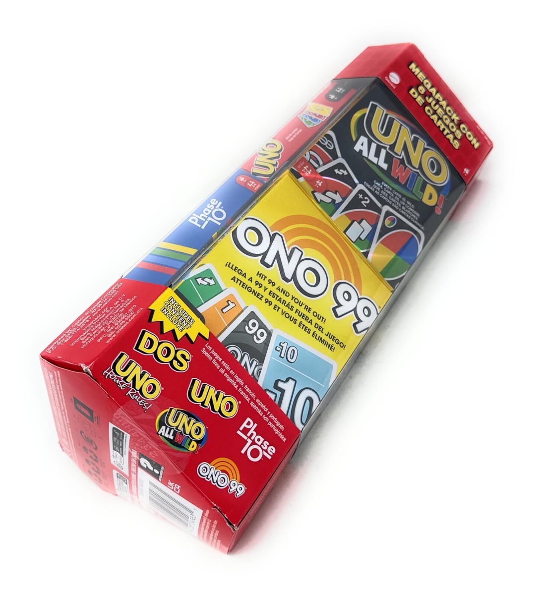 その他 UNO Mattel UNO Mega Pack Ono 99 DOS Phase 10 UNO All Wild 6 Card