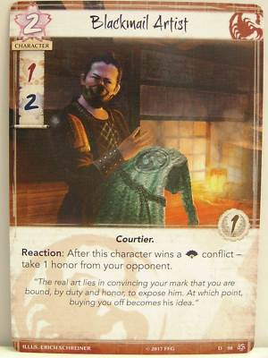 Legend of the Five Rings LCG - 1x #098 Blackmail Artist - Base Set