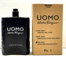Salvatore Ferragamo UOMO Signature EDP 3.4 oz / 100 ml Spray for Men As Pictured