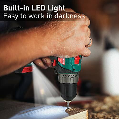 HYCHIKA 35Nm18V Cordless Electric Screwdriver Drill DIY Tool W/2000mAh Battery - Bild 8 von 8