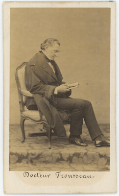CDV Pierre Petit & Trinquart um 1865. Dr. Armand Trousseau. Medizin.