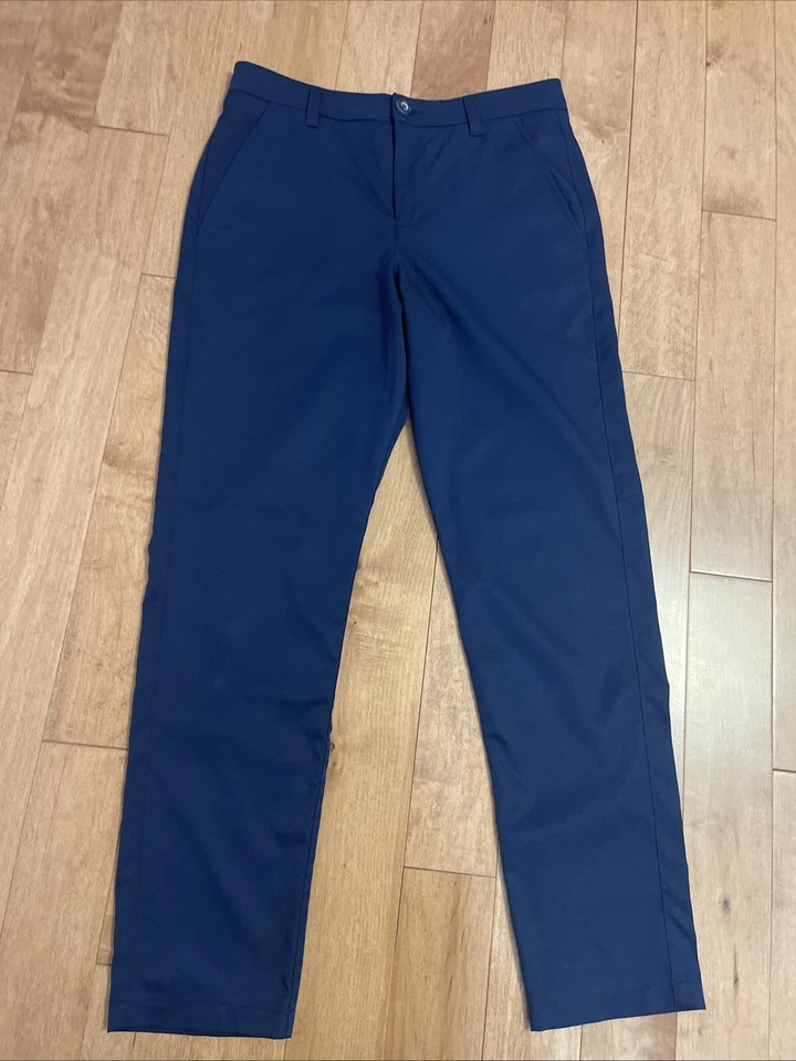 Pantalones de vestir Under Armour azul marino para niños talla 16 Foto 2 de 4