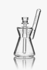 Clear Grav® HOURGLASS Pocket BUBBLER Glass Water Pipe Bong Authorized Dealer