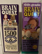 Brain Quest Ages 11 To 12 For 6th Grade 1500 Questions quiz, 2 Sets , 4 Decks