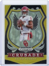 2021 Panini Prizm Draft Picks Crusade Gold Prizm #65 Kyler Murray No 2 of 10