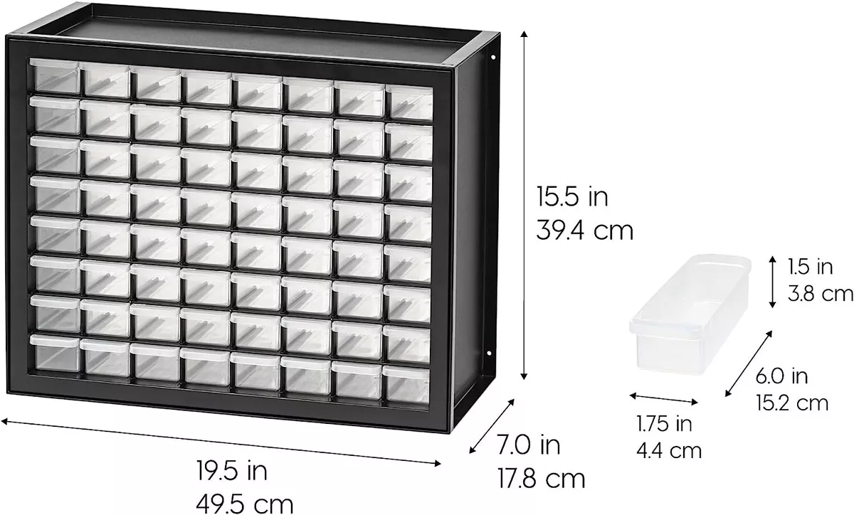 Iris 64 drawer parts cabinet white discount