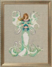 NC246 Angel White Trumpet Cross Stitch Charts With Complete Materials