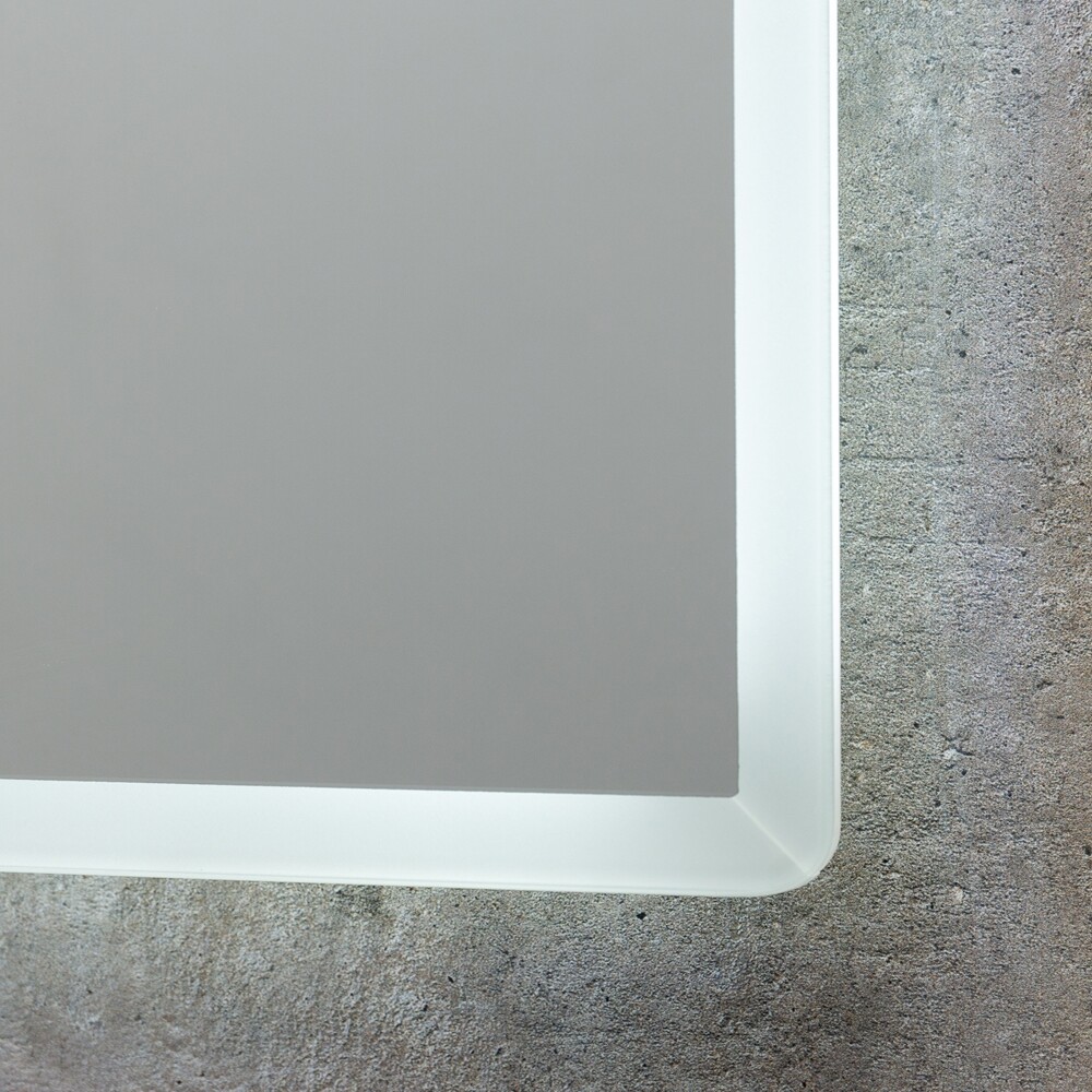 Bathroom LED Mirror with Shaver Socket Bluetooth Speaker Demister Touch