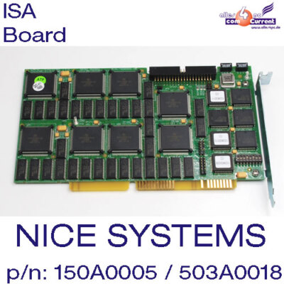 Nice Systems Ltd. Isa Card Apas Board P/N: 150A0005-06, Assy: 503A0018-2C Top!
