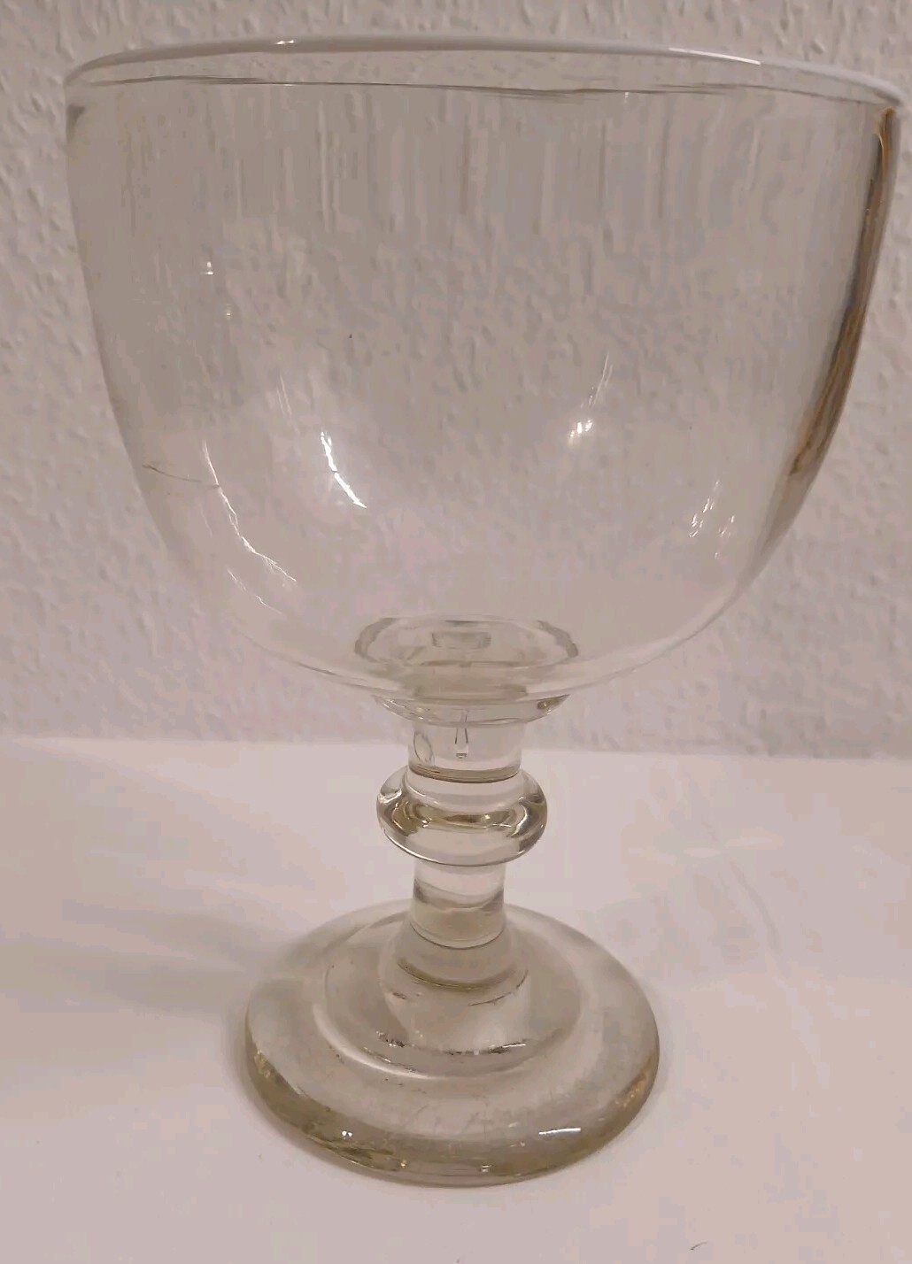 antikes Berliner Weiße Glas 0,6 l - Weißrandglas um 1890 - mit Eichstrich 0,3 l