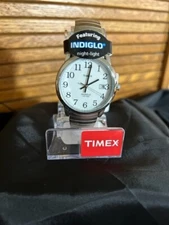Timex Easy Reader Men's Stainless Steel Expansion Watch Silvertone New