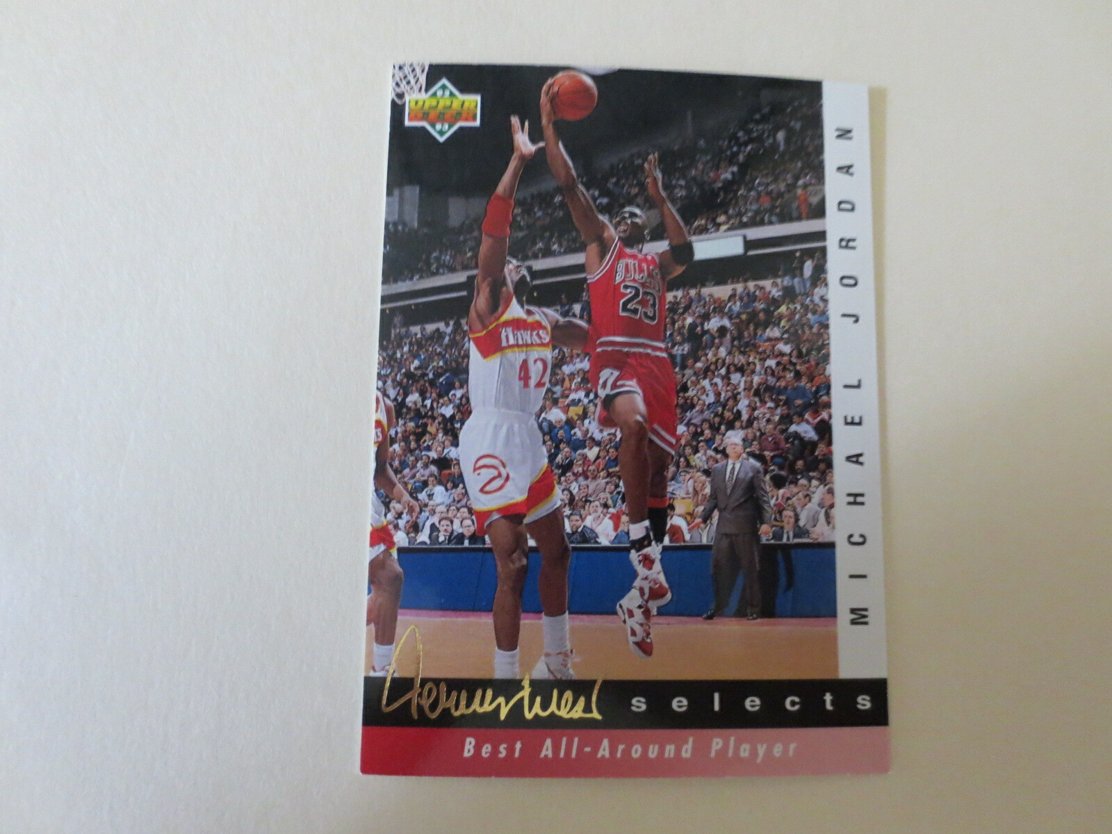 1992-93 Upper Deck Jerry West Selects Michael Jordan #JW8 Bulls Last Dance
