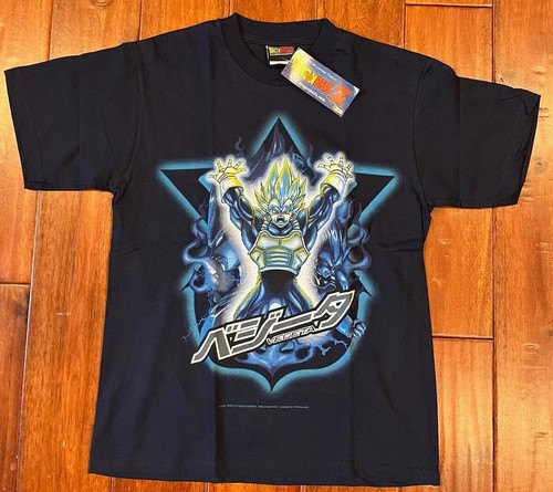 Dragon Ball Z Kids Youth Boys T-Shirt Navy Blue Y2K Very Rare Vintage 2000 - Picture 1 of 2