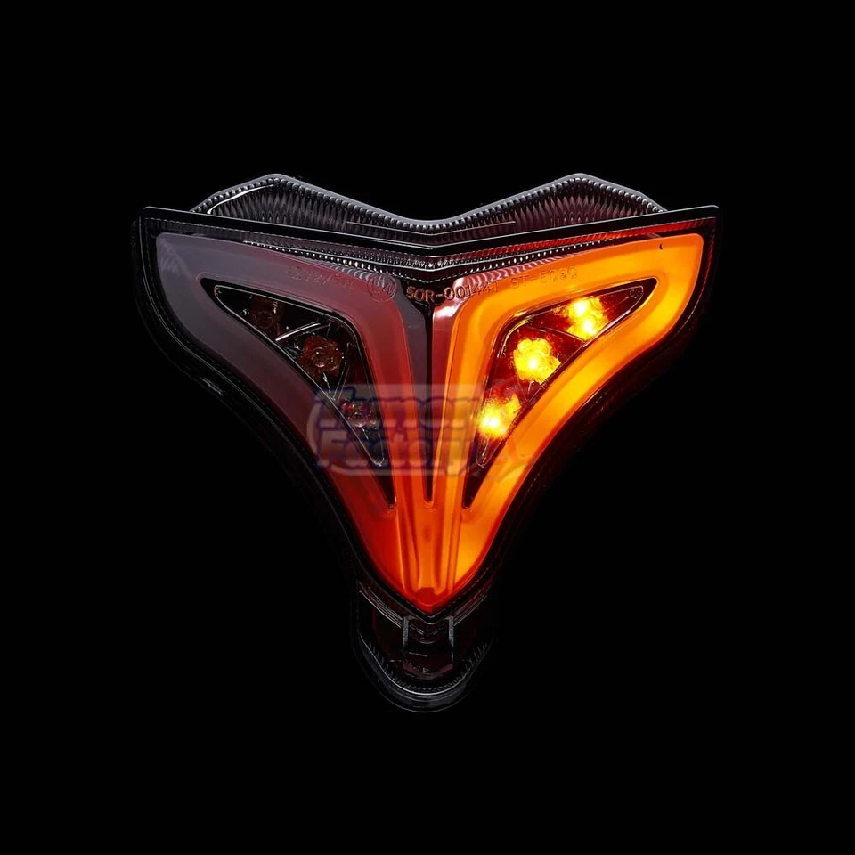 Luz trasera de humo de red eléctrica para Yamaha YZF-R1 2009-2010 2011 2012 2013 2014 EMARK Foto 4 de 4