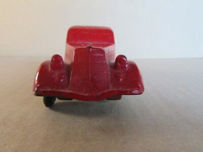 Vintage 1935 Seiberling Company USA - Ford Berline Rouge Caoutchouc - L 13 Cm - État D'usage