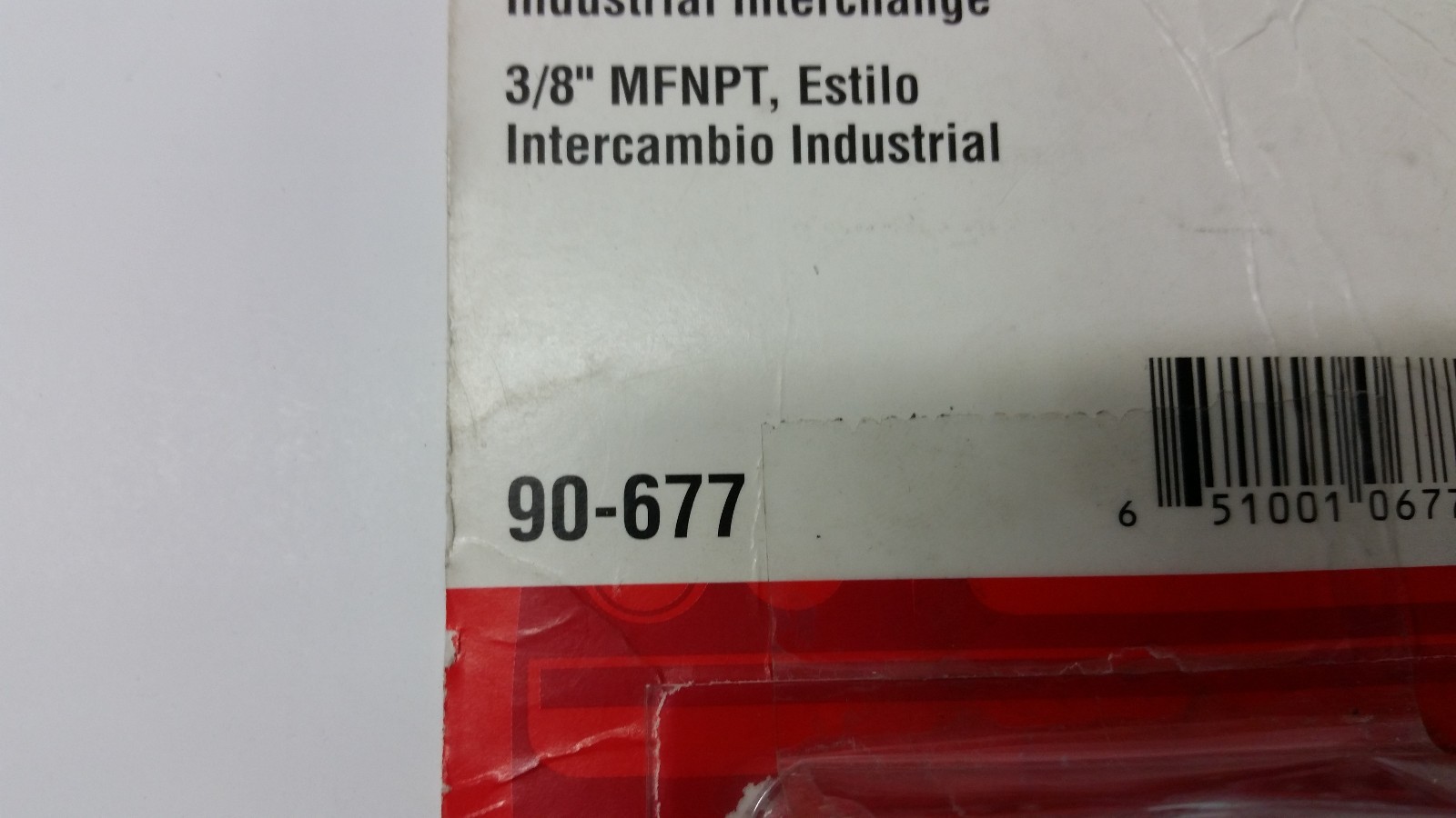 Napa Tire Hardware 90677 3/8" MNPT, Industrial Interchange Style Air