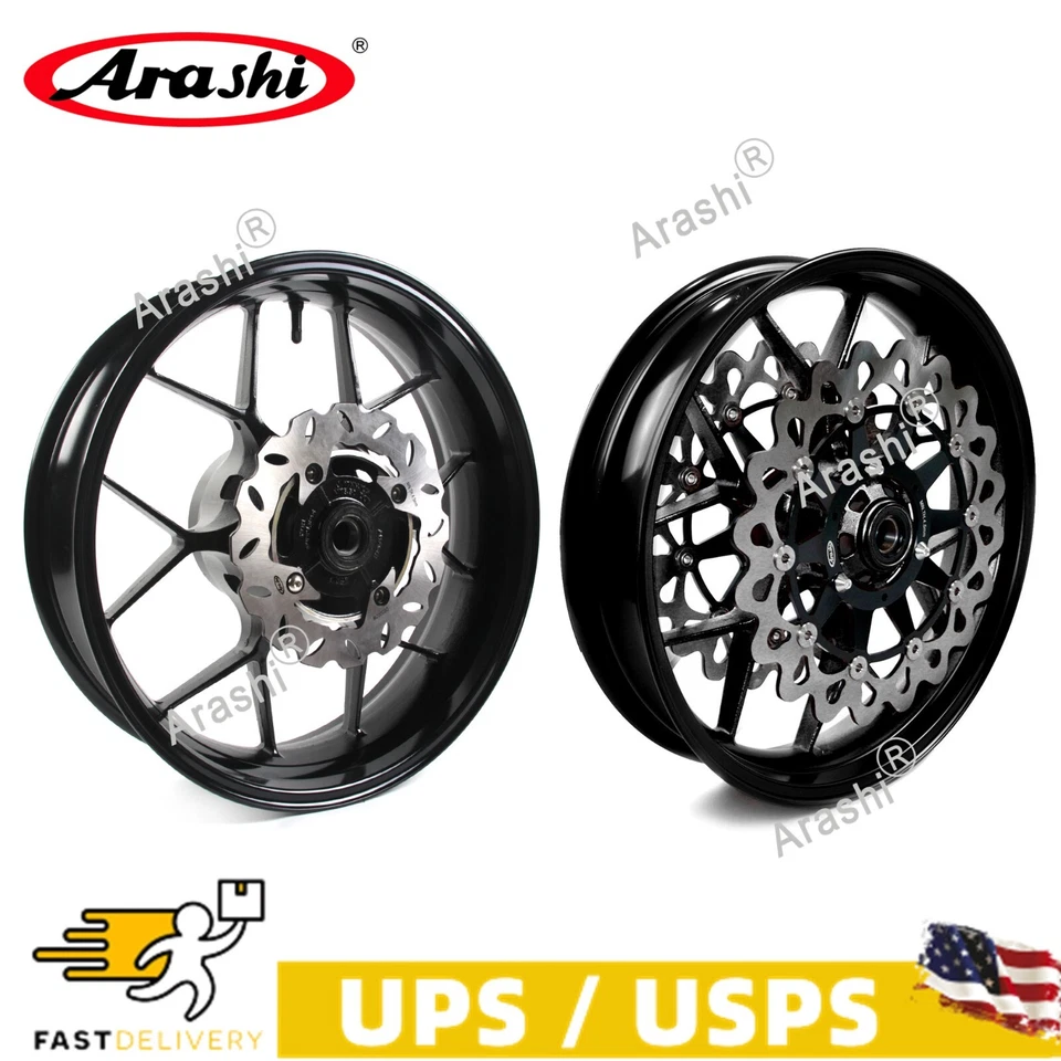 Rotores de freno de llanta trasera delantera para Honda CBR1000RR CBR 1000RR 2006 2007 B EE. UU. Foto 2 de 4