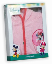 DISNEY MINNIE 0303 100 Cotton Sponge Sleeve Baby Bathrobe