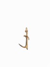Anchor-Shaped Brass Hanger Hooks, Set of 4