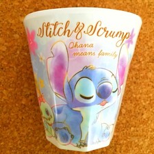 Disney Stitch Plastic Melamine Cup Precious Dream W Print Disney Gift Japan