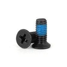 10/100X M2-M3 Phillips Flat Head Machine Screws CM Black Zinc-Plated for Laptop