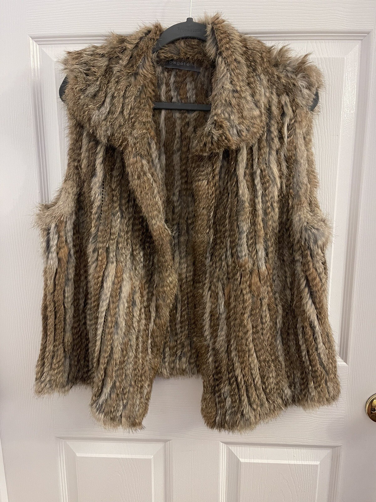 bagatelle 100/% Real RAbbitfur vest Women Large