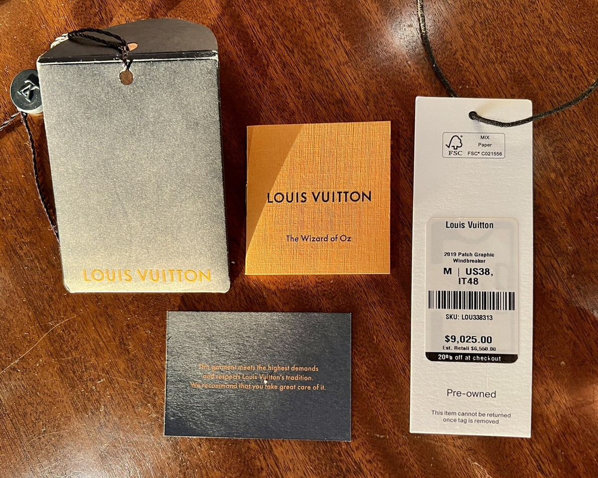 Louis Vuitton Virgil Abloh SS19 Patch Graphic Windbreaker Jacket