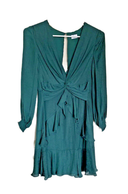 Lorenart Sheike Emerald Green Dress SHEIKE Women's Ruffle Dress Long Sleeve V Neck Emerald Green Size Australia Lorenart Sheike Emerald Green Dress SHEIKE Women's Ruffle Dress Long Sleeve V Neck Emerald Green Size Australia
