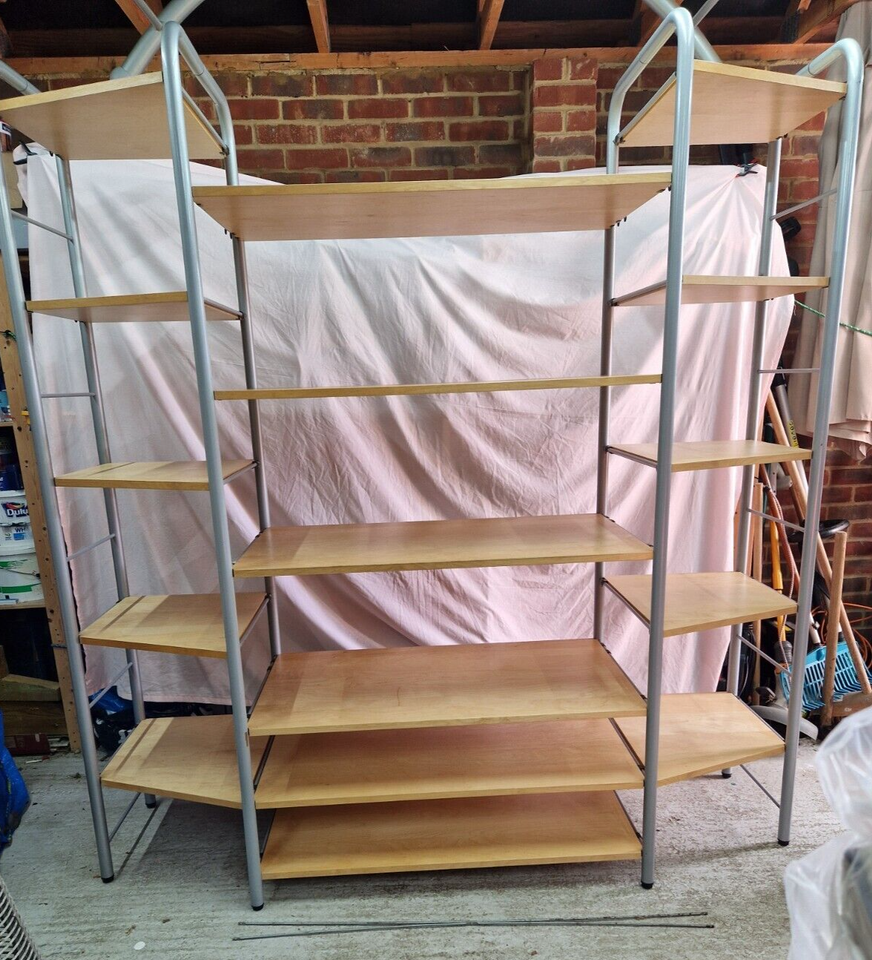 Vintage IKEA NIKLAS shelving unit BIRCH WIDE / CORNER shelves like