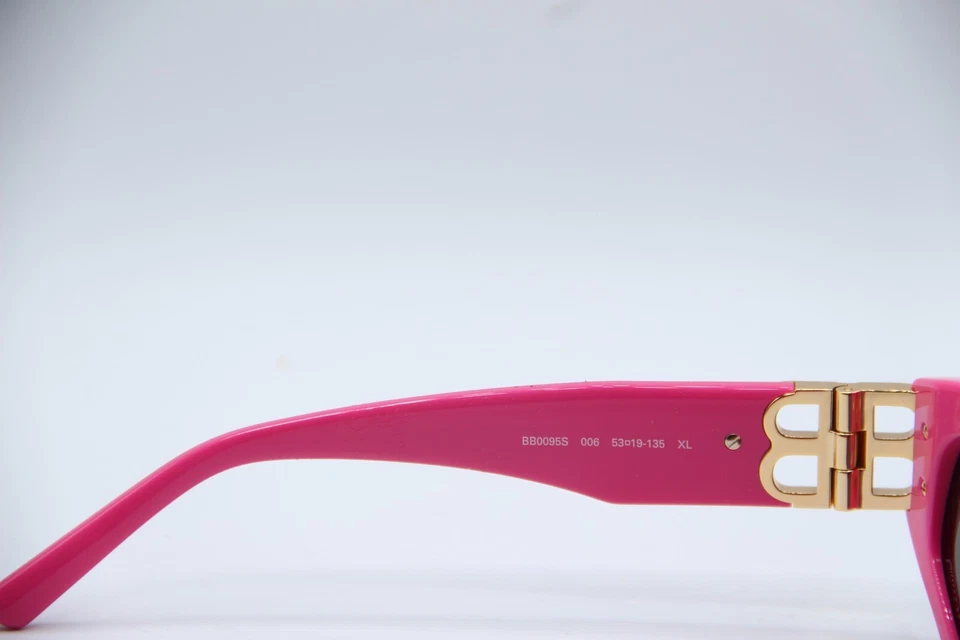 NUEVAS GAFAS DE SOL BALENCIAGA BB 0095S 006 ORO ROSA XL MARCOS AUTÉNTICOS 53-19 Foto 3 de 4