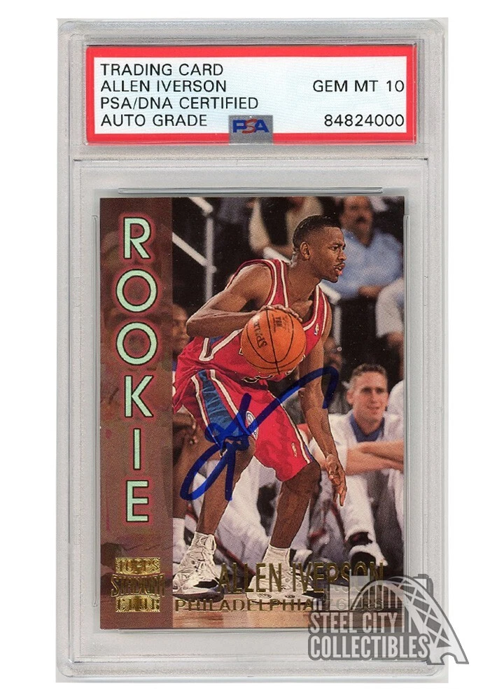 Topps Allen Iverson Basketball Autographed Sports Trading Cards