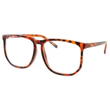 Non-prescription Glasses Frame Clear Lens Eyeglasses - Casual Fashion - Large