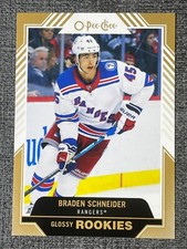 Braden Schneider 22-23 UD Series 1 Hockey O-Pee-Chee Glossy Rookies R-4 Rangers