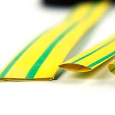 Φ3- Φ50mm 2:1 Yellow&Green Soft Heat Shrink Tubing Sleeving Cable Fire Resistant