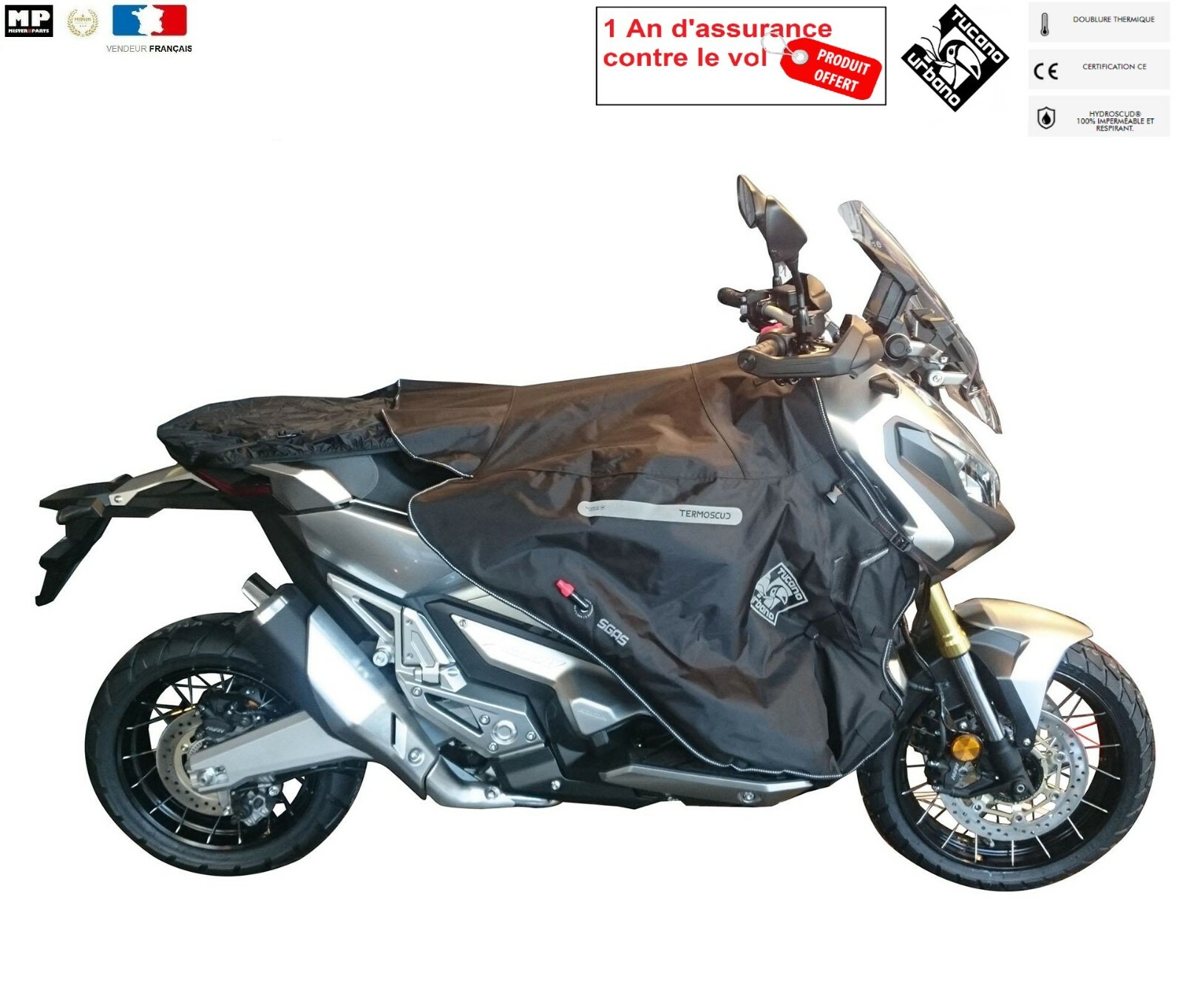Tablier de protection Tucano R186 hiver pour scooter Honda X-ADV