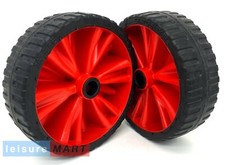 2 Red Dinghy Launch Trolley Flex Lite Wheel 10 Inch Puncture Proof Boat Trailer