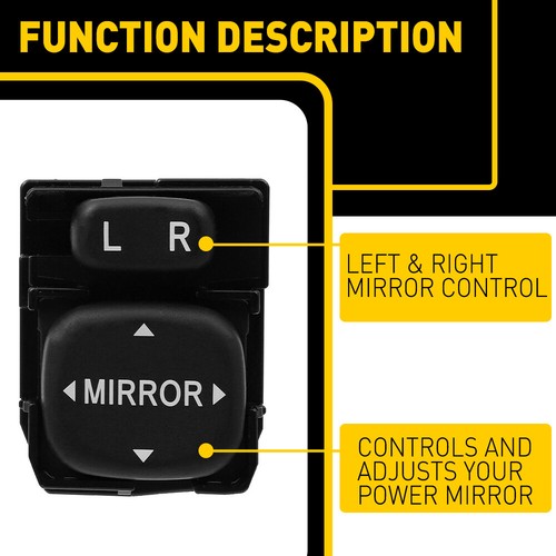 For Toyota Tacoma RAV4 2005-2011 Mirror Control Switch Wiring With Harness - Picture 9 of 11