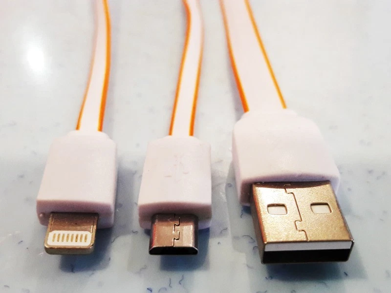 2 in 1 Micro USB Mobile Data Charging Cable iPhone Samsung Android - Image 3 of 3