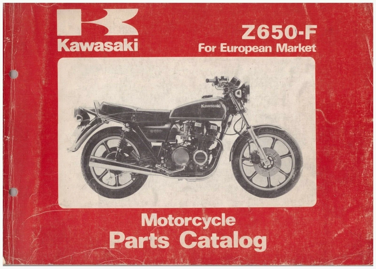 Catalogue Spare Parts Kawasaki Z650 F2 ed.1980 Cod. 99910 1181