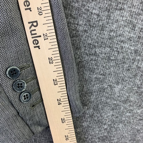 Brioni Nomentano Blazer Jacket Men 40R Gray Sport Coat Surgeon Cuff Rayon Bamboo - Picture 17 of 19