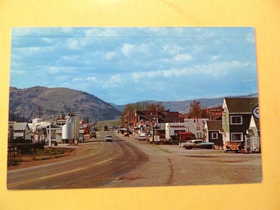 drummond montana postcard highway town through vintage