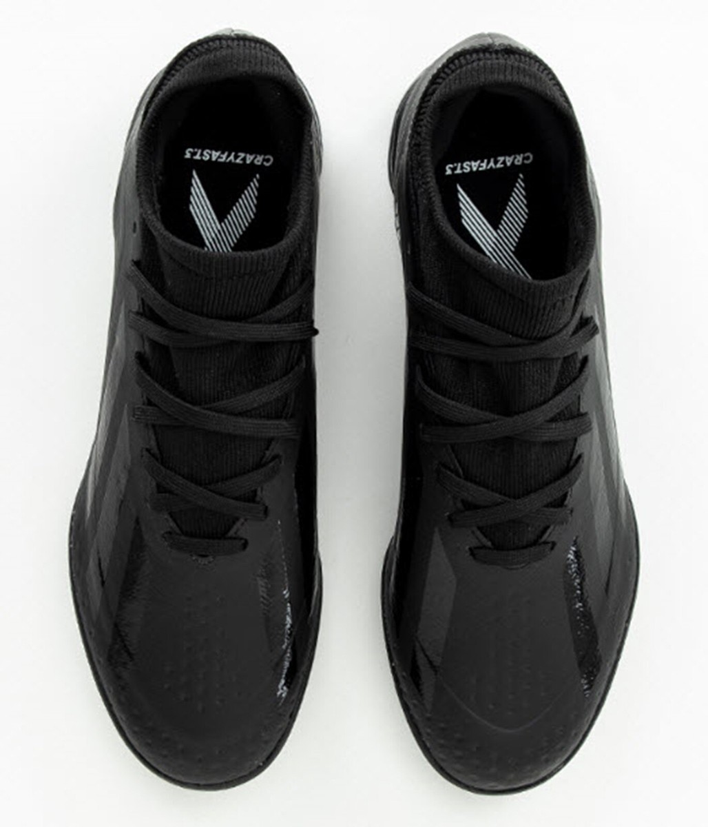 Adidas Men X Crazy-Fast.3 TF Cleats Futsal Black Soccer Spike Boot