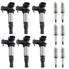 6X Ignition Coil + 6X Iridium Spark Plug For Cadillac CTS SRX Buick V6 2.8L 3.6L