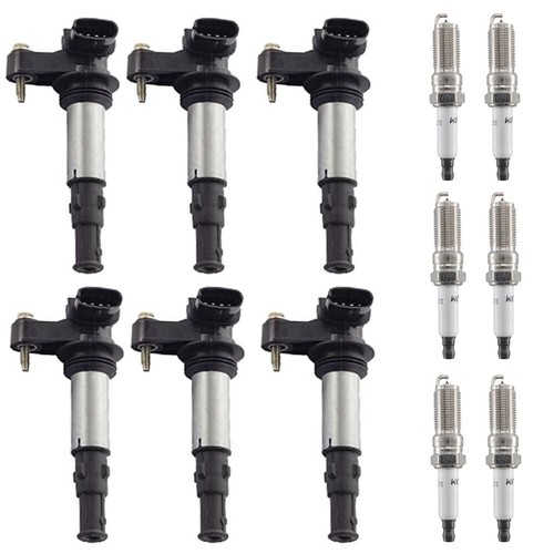 6X Ignition Coil + 6X Iridium Spark Plug For Cadillac CTS SRX Buick V6