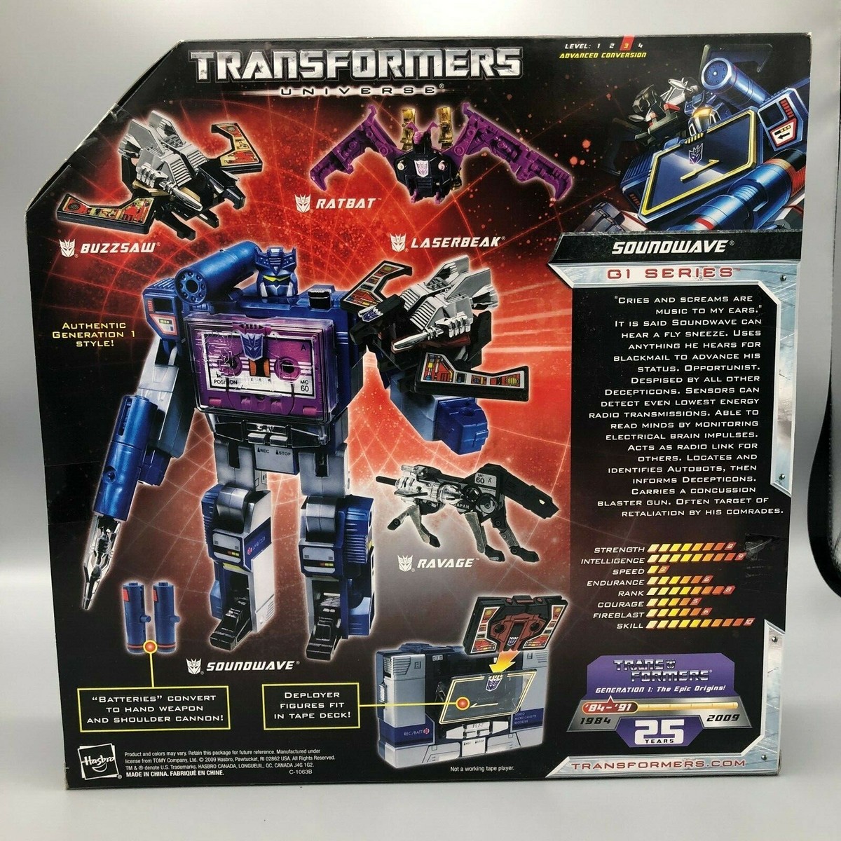 TRANSFORMERS Soundwave 25周年記念版 Transformers Universe 25th Anniversary Soundwave San Diego Comic