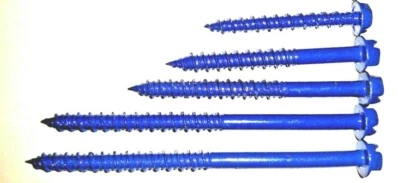 RAPID DRIVE Concrete Hex Head Phillips / slot Combo 3/16 x 1-3/4" to 4" Masonry Screw Tapcon