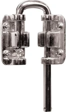 Prime Line Sliding Door Loop Lock 1-1/8 in. Nickel Plated Solid Steel Safety 