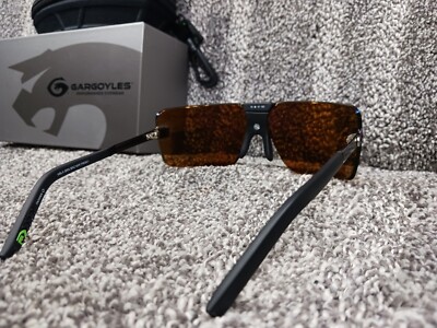 小物 Gargoyles USAVintage Sunglasses WithCase GARGOYLES Sunglasses Clear Lens Classic Wrap-Around with Case Near