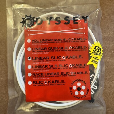 Odyssey BMX Linear Cable K-Shield Slic Kable - Weiß